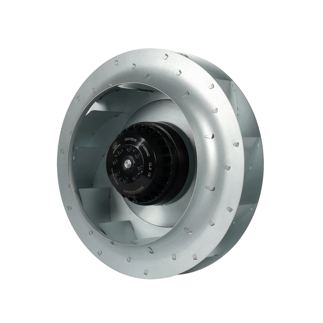 Industrial High Pressure Quiet AC 230V Blower Impeller Backward Curved Centrifugal Fan