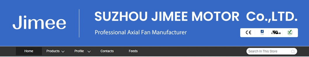 Jimee Motor Wholesale OEM Customized DC Axial Blowers China 200mm Centrifugal Fan Suppliers Steel Blade Material Jm22060b2hl 220*220*60mm AC Axial Blowers