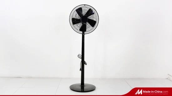All Black Ventilation Fan 30cm Plastic Electric Fan Table Fan for Home and Office