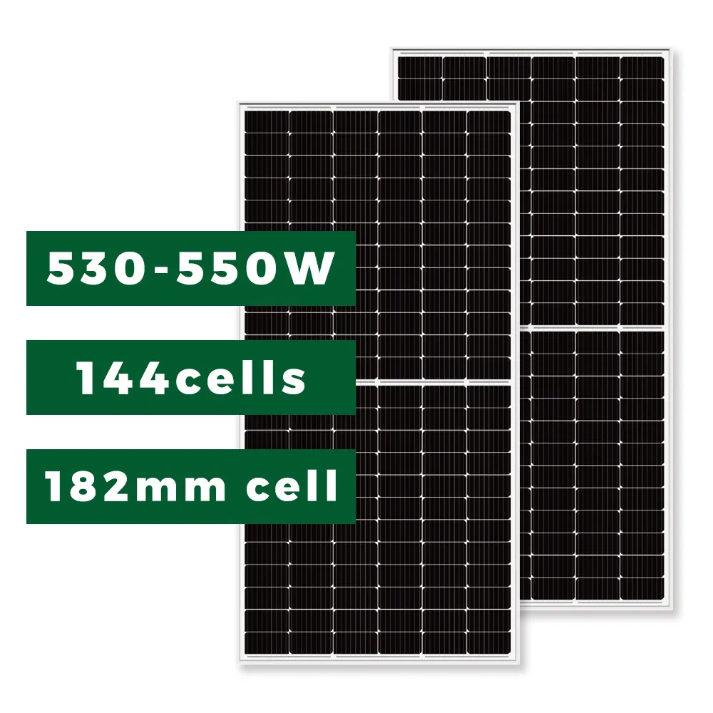 Commercial Transparent Bifacial Dual Glass 535W 540W 545W 550W 555W Photovoltaic Solar Panel Module