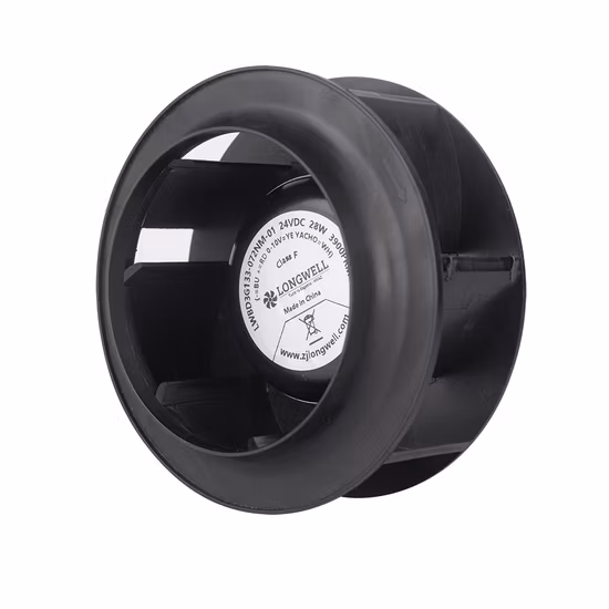 175mm DC 24V 48V External Rotor Motor BLDC Backward Curved Centrifugal Fan for Ventilation Equipments, Air Purifier